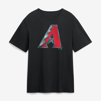 Men's Black Arizona Diamondbacks  Metallic Mascot T-Shirt
