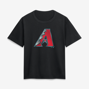Women's Black Arizona Diamondbacks Metallic Mascot T-Shirt