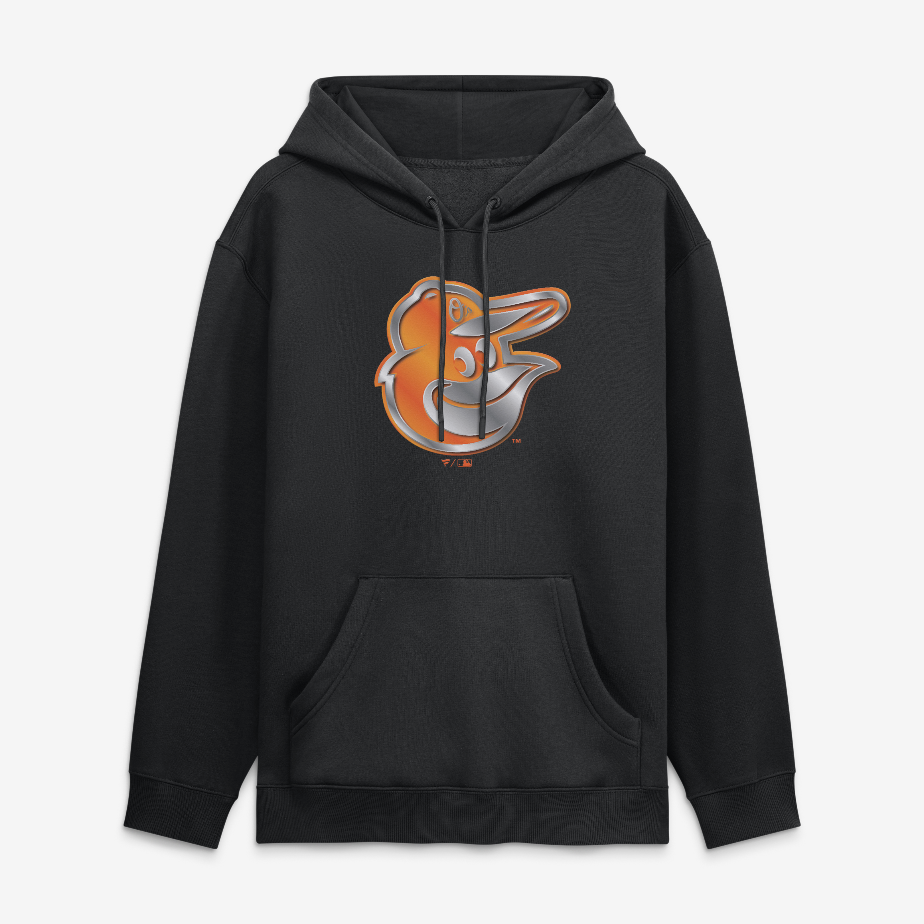 Men’s Black Baltimore Orioles Metallic Mascot Hoodie