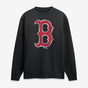 Men's Black Boston Red Sox  Metallic Mascot Sweatshirt