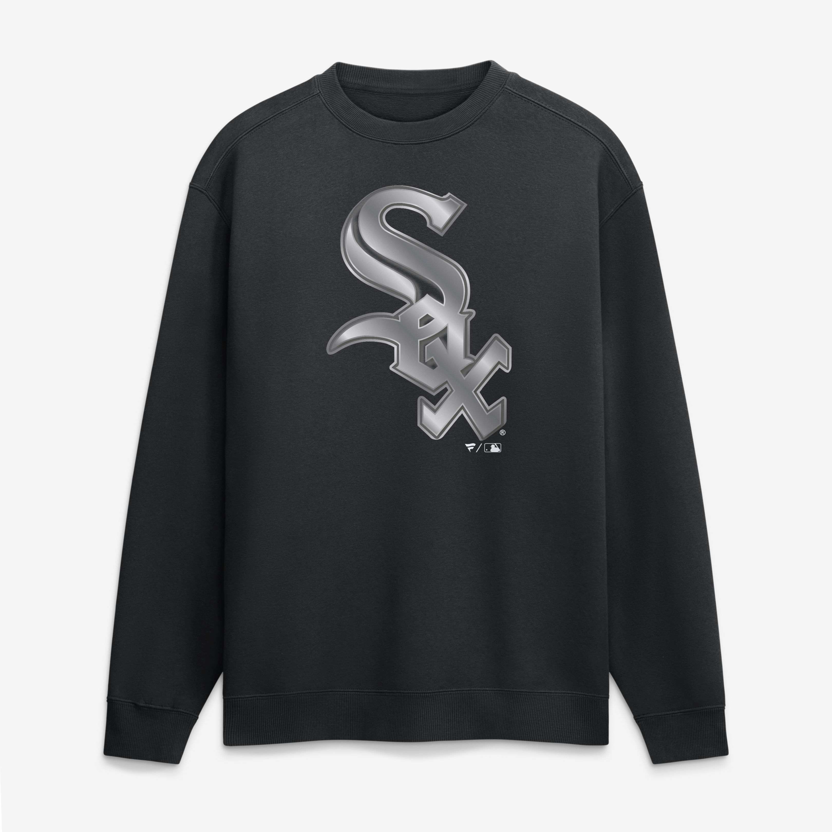 Men's Black Chicago White Sox  Metallic Mascot Sweatshirt