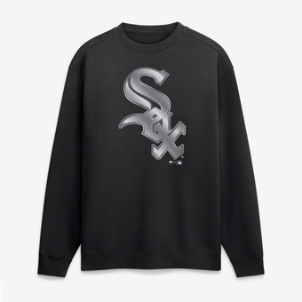 Men's Black Chicago White Sox  Metallic Mascot Sweatshirt