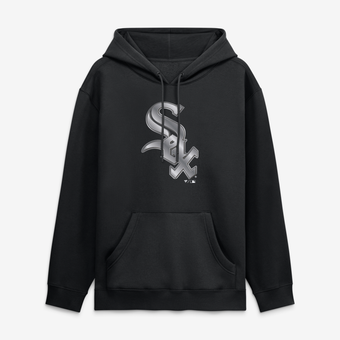 Men's Black Chicago White Sox  Metallic Mascot Hoodie