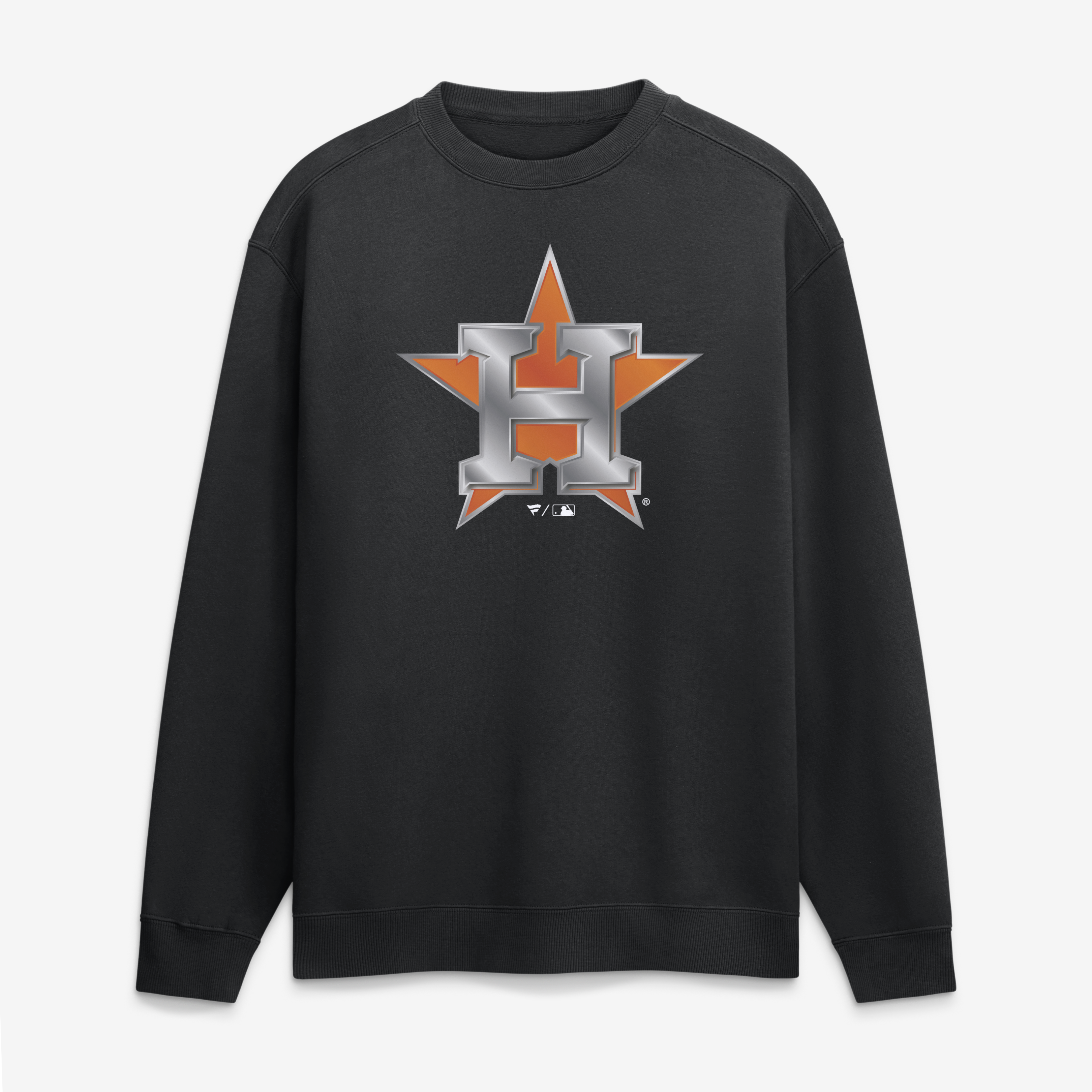 Men's Black Houston Astros  Metallic Mascot Sweatshirt