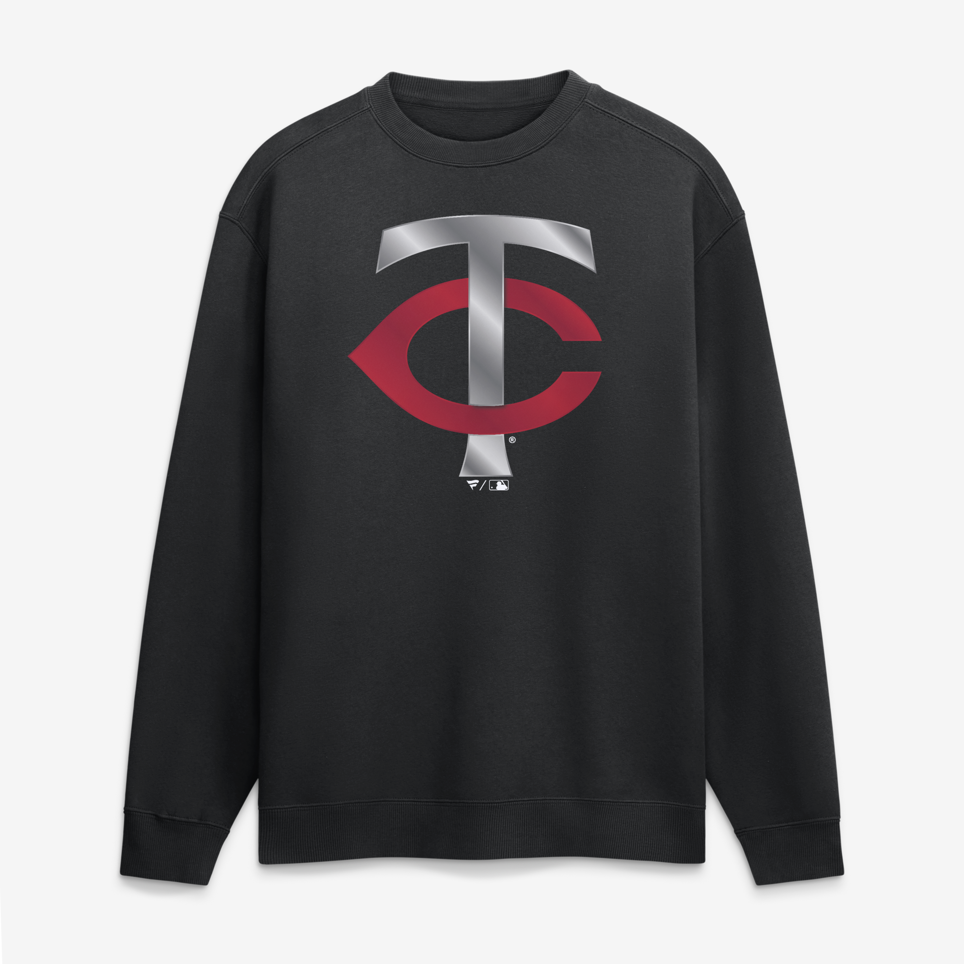 Men's Black Minnesota Twins  Metallic Mascot Sweatshirt