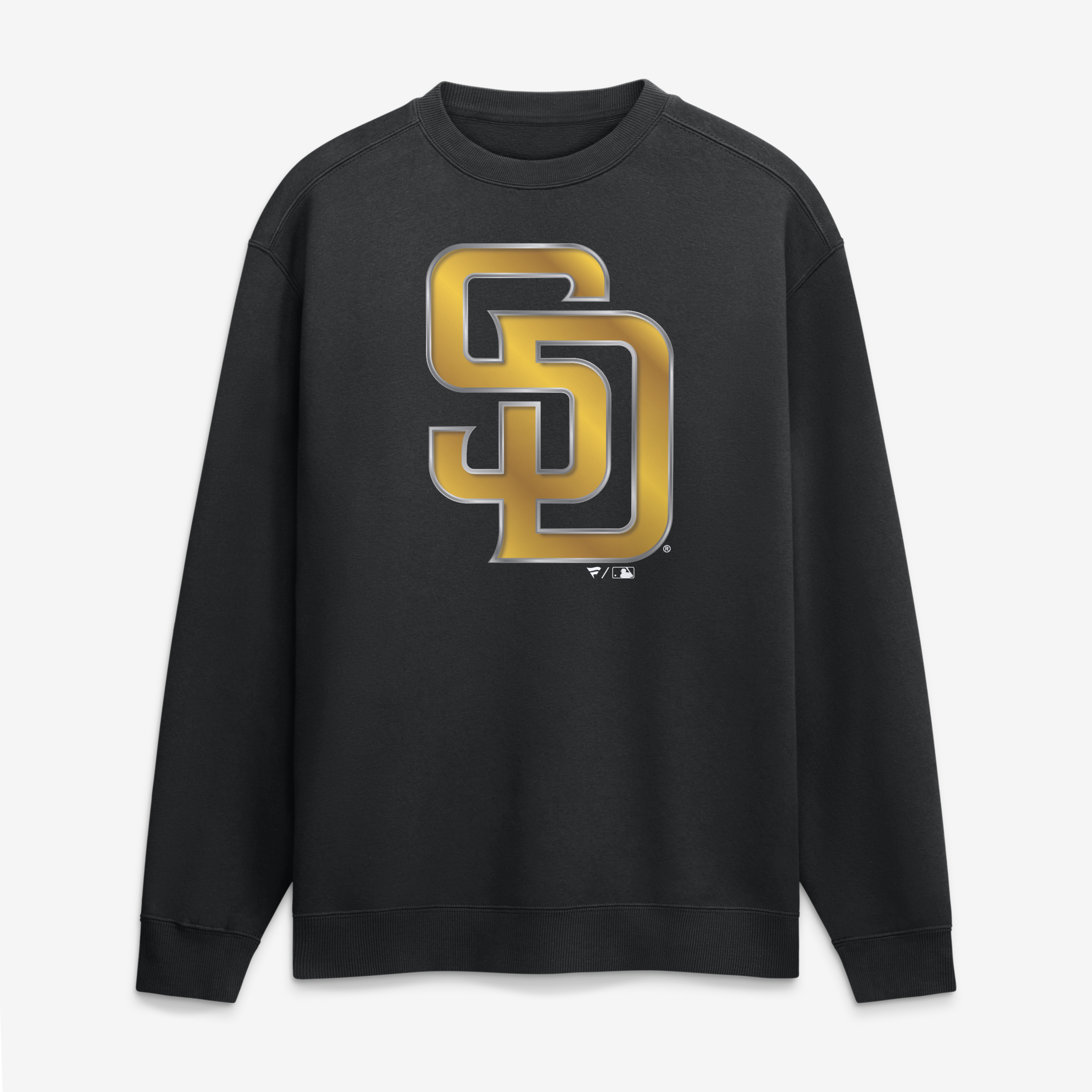 Men's Black San Diego Padres  Metallic Mascot Sweatshirt