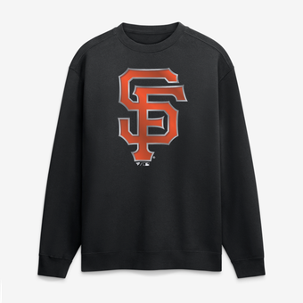Men's Black San Francisco Giants  Metallic Mascot Sweatshirt