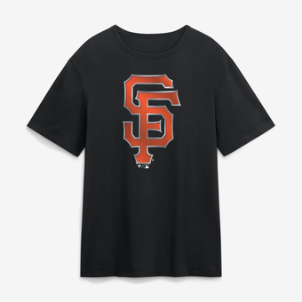 Men's Black San Francisco Giants  Metallic Mascot T-Shirt