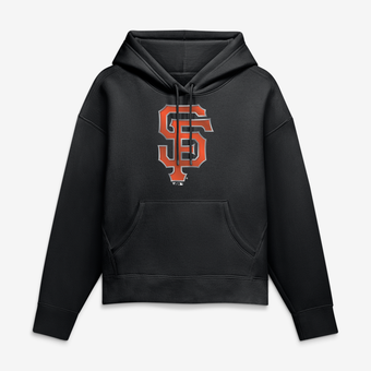 Women's Black San Francisco Giants Metallic Mascot Hoodie
