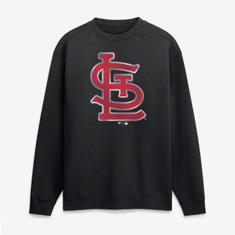 Men's Black St. Louis Cardinals  Metallic Mascot Sweatshirt