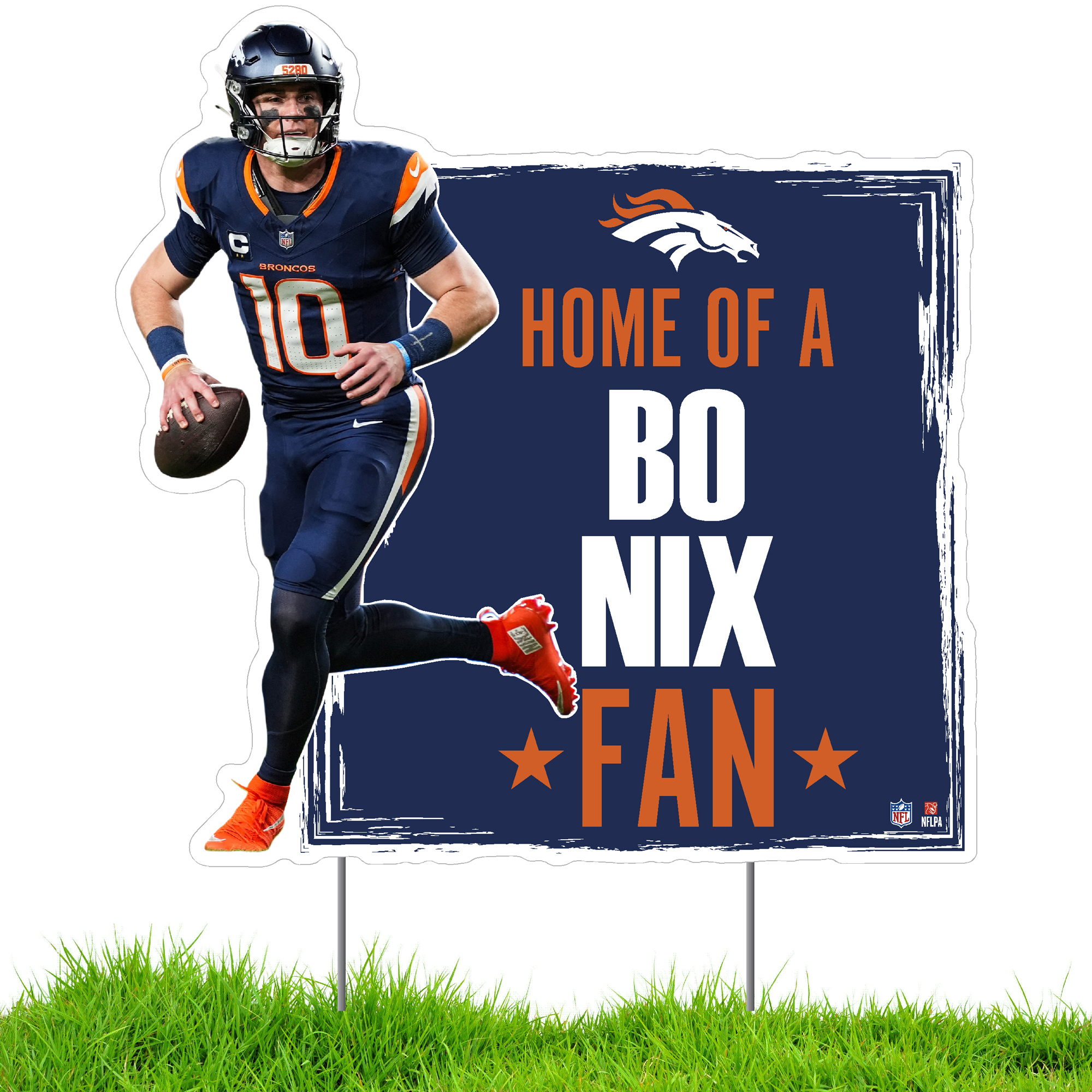 Bo Nix Denver Broncos 22" x 19" Player Lawn Sign