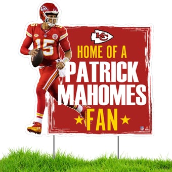 "Patrick Mahomes Kansas City Chiefs 22"" x 19"" Player Lawn Sign"