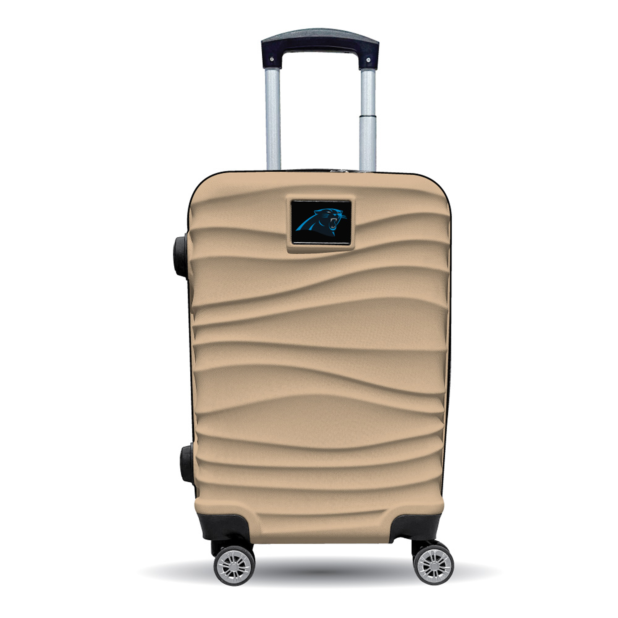 MOJO Carolina Panthers Tan Color Blitz Carry-On Hardcase Spinner Luggage