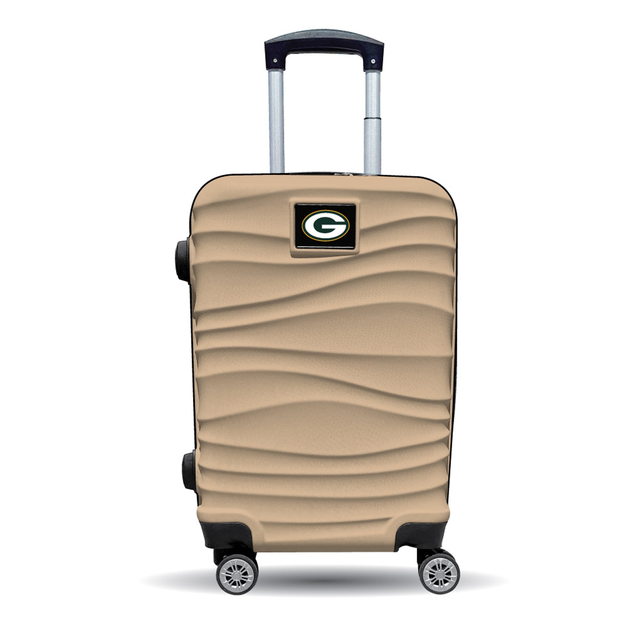 MOJO Green Bay Packers Tan Color Blitz Carry-On Hardcase Spinner Luggage