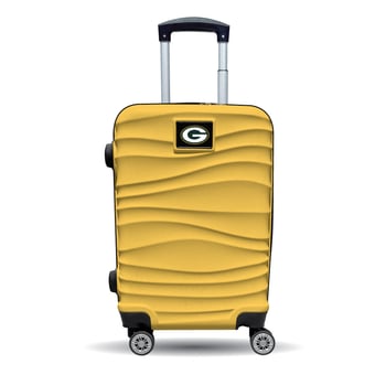 MOJO Green Bay Packers Yellow Color Blitz Carry-On Hardcase Spinner Luggage