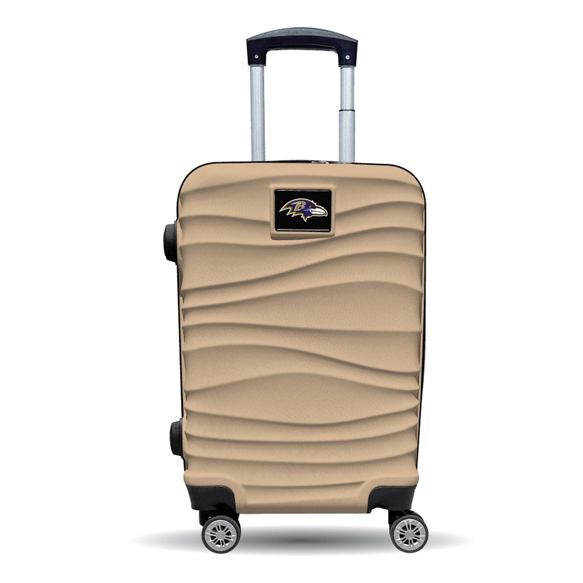 MOJO Baltimore Ravens Tan Color Blitz Carry-On Hardcase Spinner Luggage