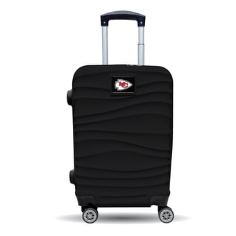 MOJO Kansas City Chiefs Black Color Blitz Carry-On Hardcase Spinner Luggage