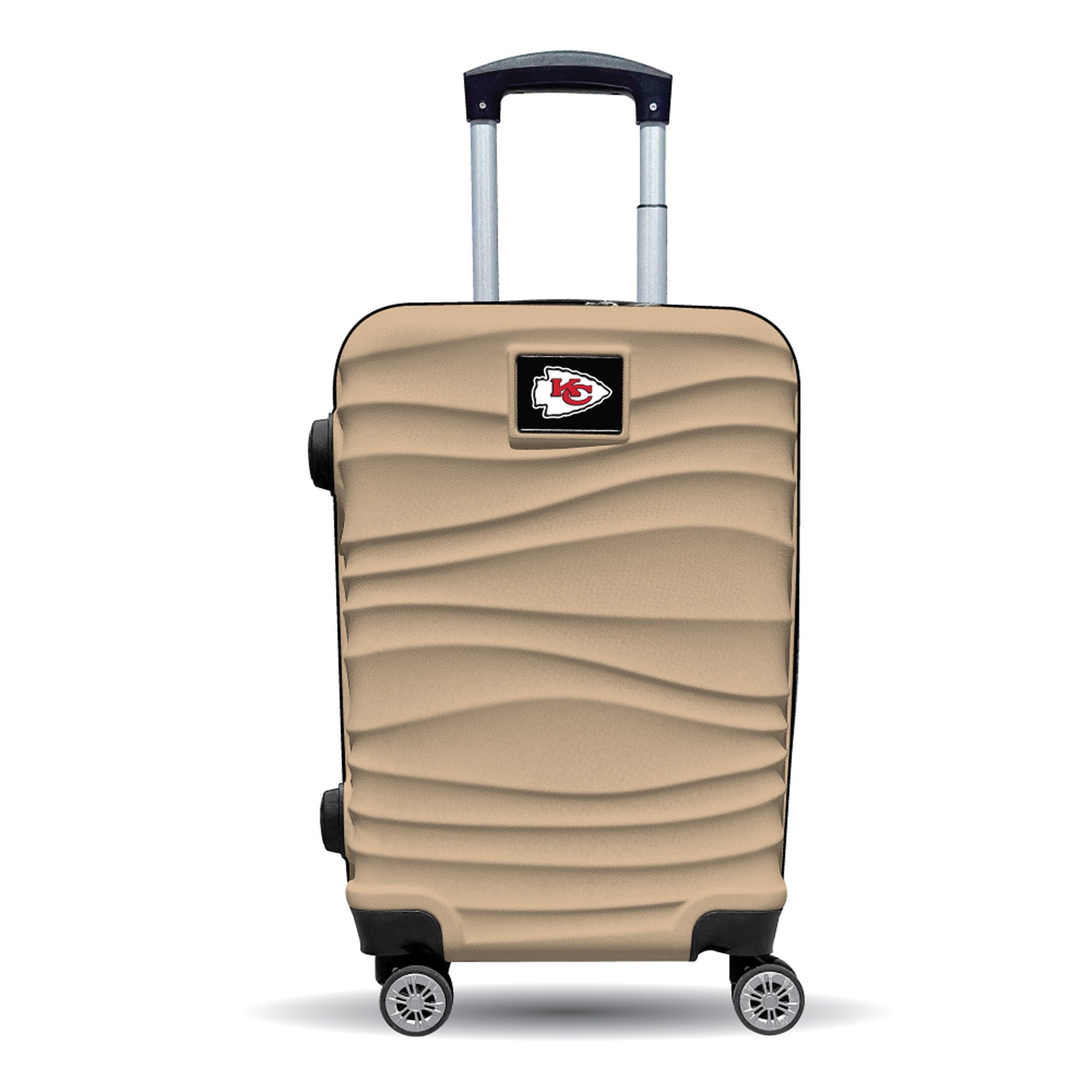 MOJO Kansas City Chiefs Tan Color Blitz Carry-On Hardcase Spinner Luggage