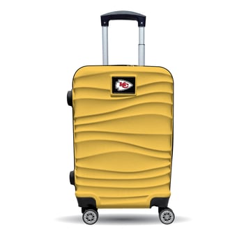 MOJO Kansas City Chiefs Yellow Color Blitz Carry-On Hardcase Spinner Luggage