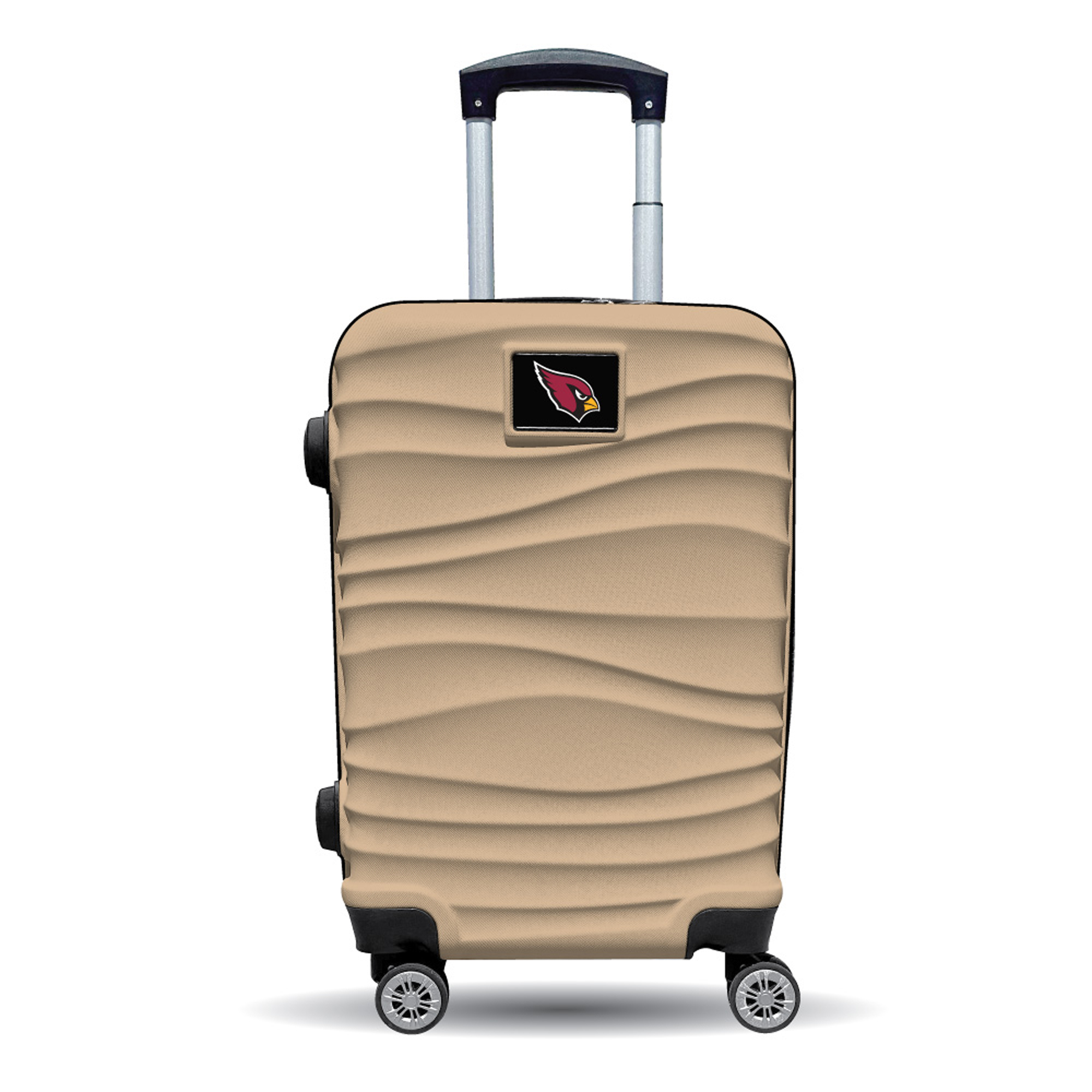 MOJO Arizona Cardinals Tan Color Blitz Carry-On Hardcase Spinner Luggage