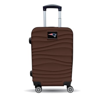 MOJO New England Patriots Brown Color Blitz Carry-On Hardcase Spinner Luggage