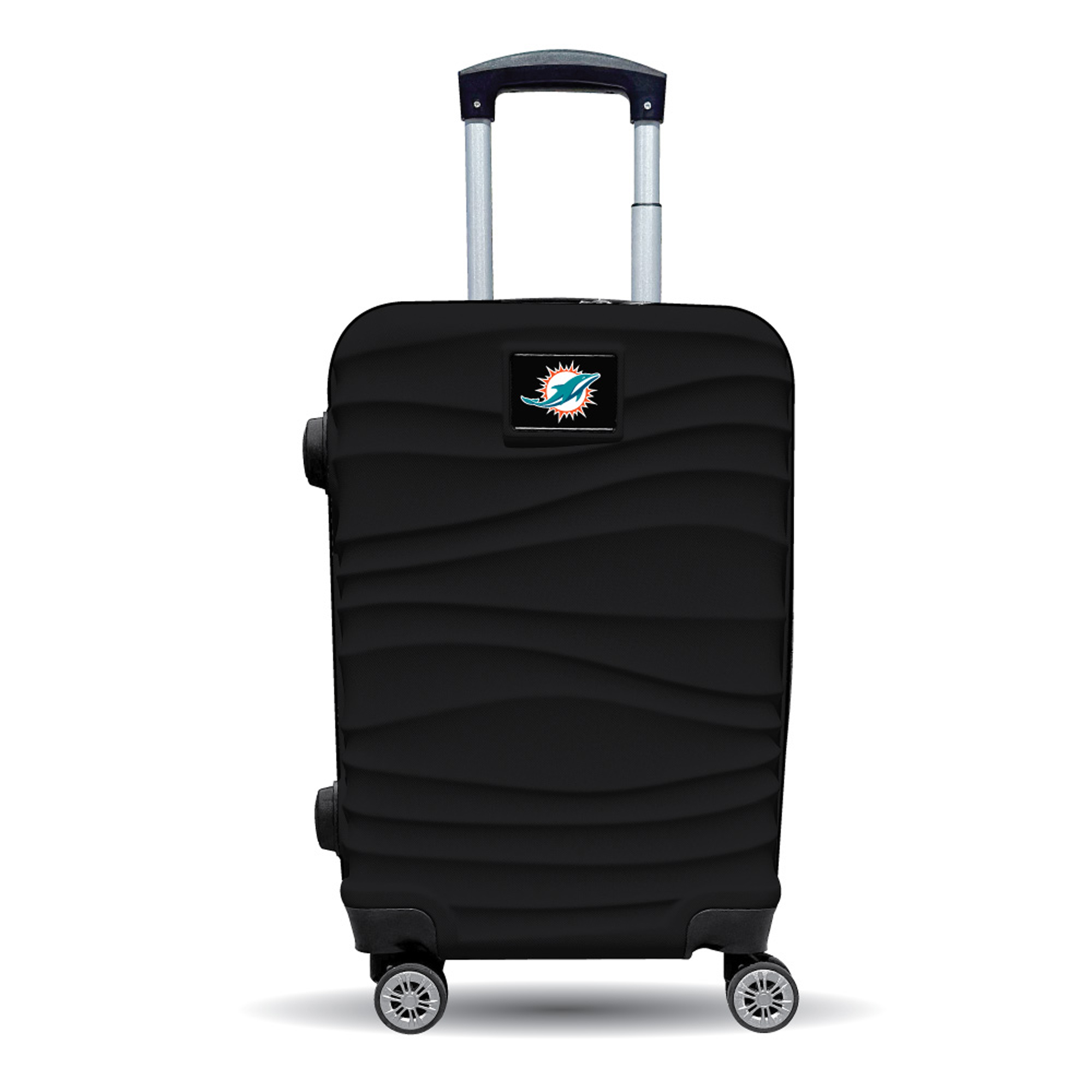 MOJO Miami Dolphins Black Color Blitz Carry-On Hardcase Spinner Luggage