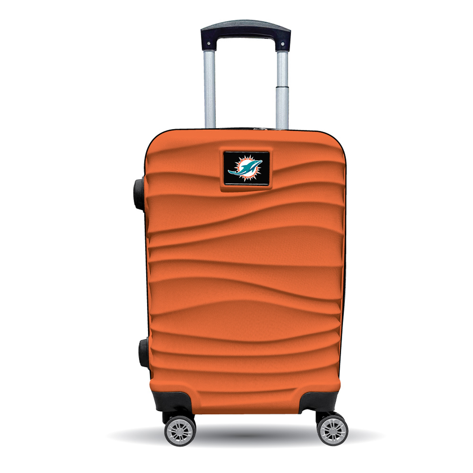 MOJO Miami Dolphins Orange Color Blitz Carry-On Hardcase Spinner Luggage