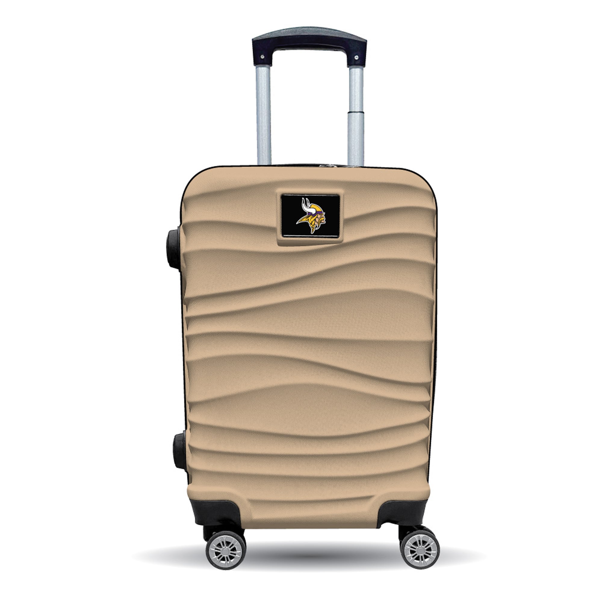 MOJO Minnesota Vikings Tan Color Blitz Carry-On Hardcase Spinner Luggage