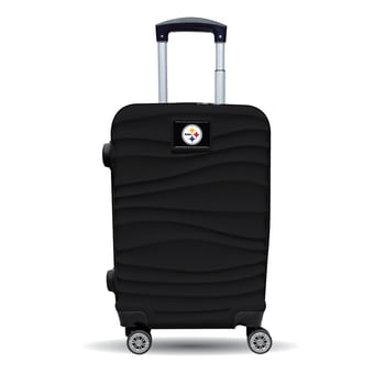 MOJO Pittsburgh Steelers Black Color Blitz Carry-On Hardcase Spinner Luggage