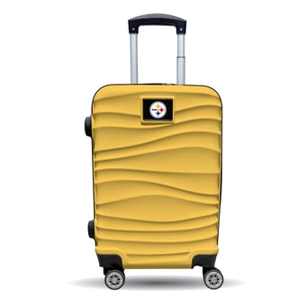 MOJO Pittsburgh Steelers Yellow Color Blitz Carry-On Hardcase Spinner Luggage