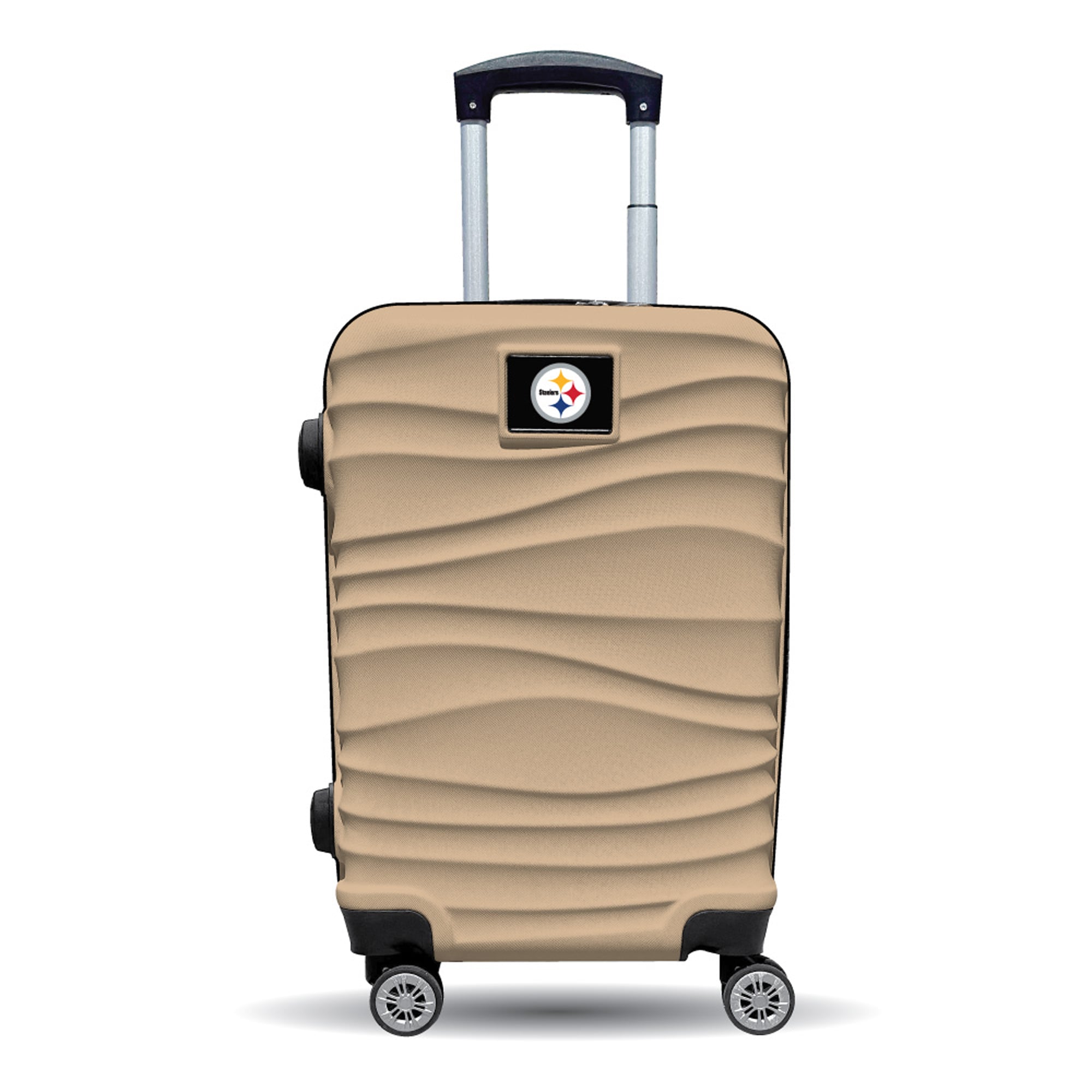 MOJO Pittsburgh Steelers Tan Color Blitz Carry-On Hardcase Spinner Luggage