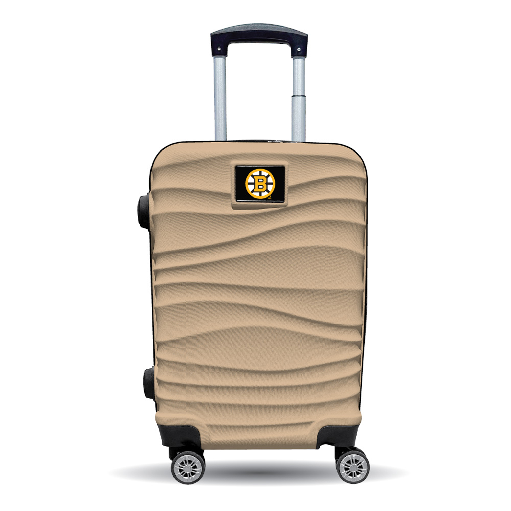 MOJO Boston Bruins Tan Color Blitz Carry-On Hardcase Spinner Luggage