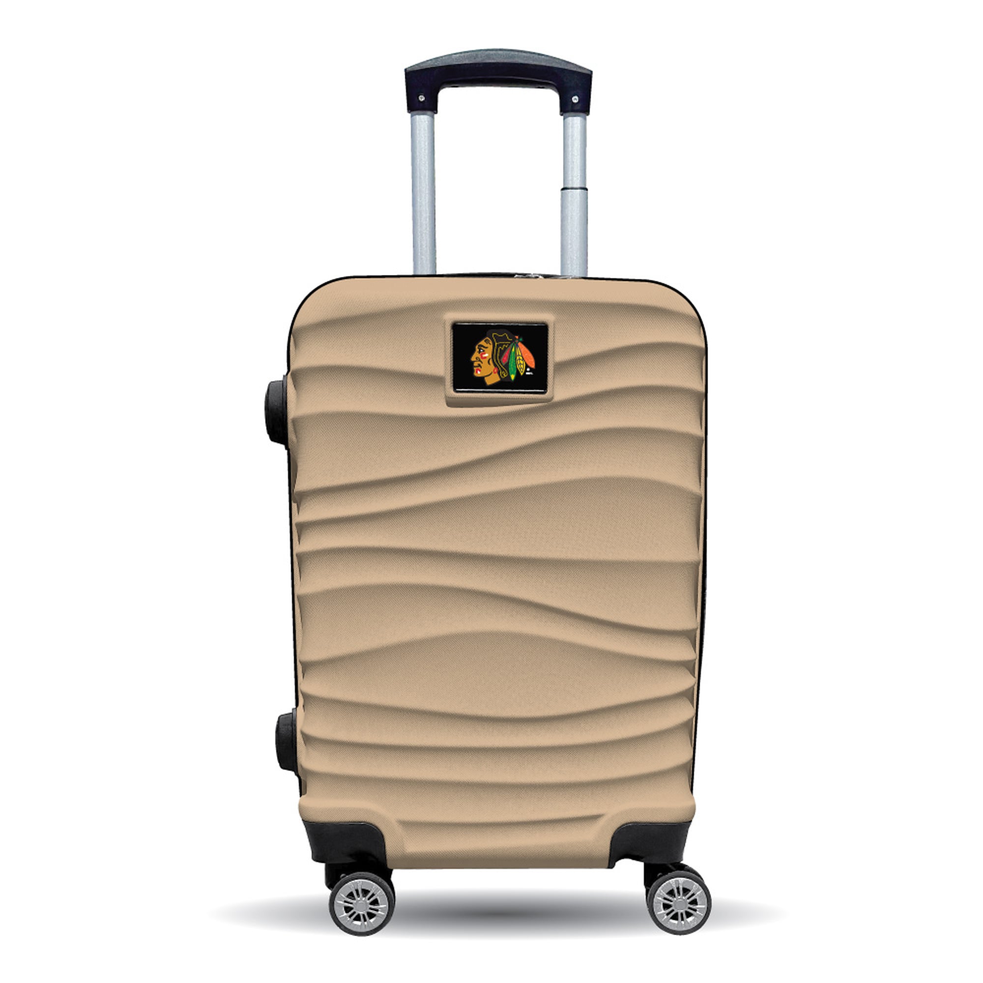 MOJO Chicago Blackhawks Tan Color Blitz Carry-On Hardcase Spinner Luggage