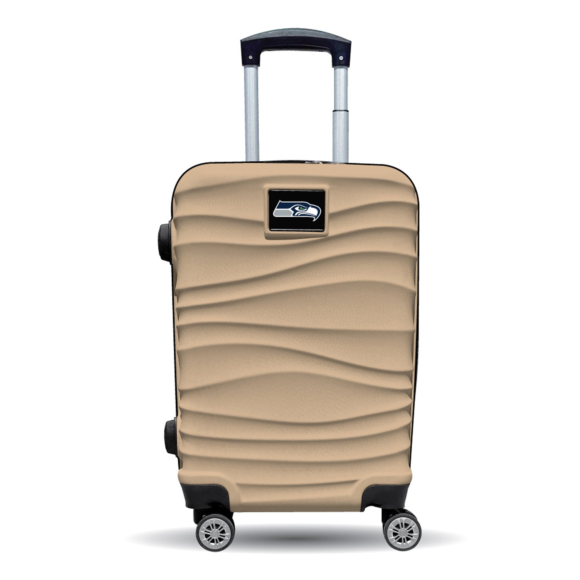 MOJO Seattle Seahawks Tan Color Blitz Carry-On Hardcase Spinner Luggage