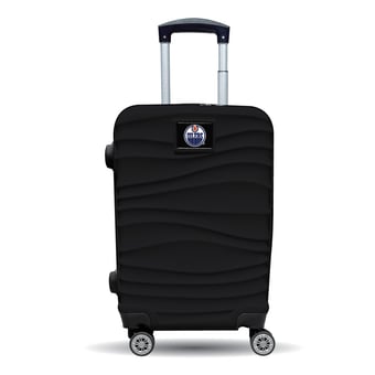 MOJO Edmonton Oilers Black Color Blitz Carry-On Hardcase Spinner Luggage