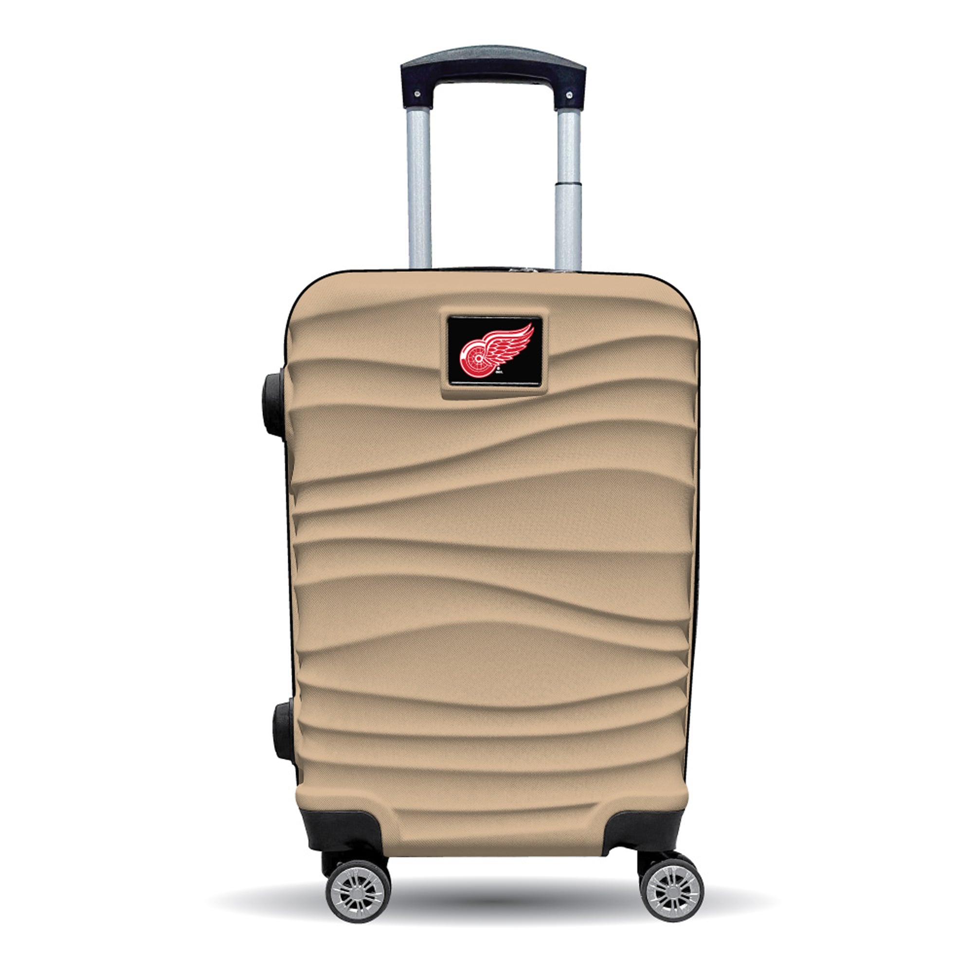MOJO Detroit Red Wings Tan Color Blitz Carry-On Hardcase Spinner Luggage