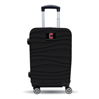 MOJO Cleveland Guardians Black Color Blitz Carry-On Hardcase Spinner Luggage