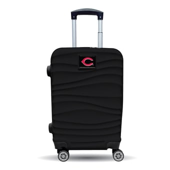 MOJO Cincinnati Reds Black Color Blitz Carry-On Hardcase Spinner Luggage