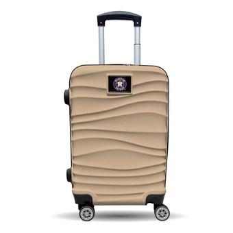 MOJO Houston Astros Tan Color Blitz Carry-On Hardcase Spinner Luggage