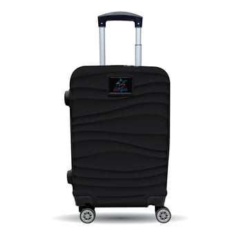 MOJO Miami Marlins Black Color Blitz Carry-On Hardcase Spinner Luggage