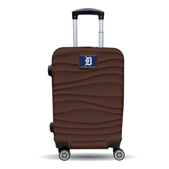 MOJO Detroit Tigers Brown Color Blitz Carry-On Hardcase Spinner Luggage