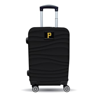 MOJO Pittsburgh Pirates Black Color Blitz Carry-On Hardcase Spinner Luggage