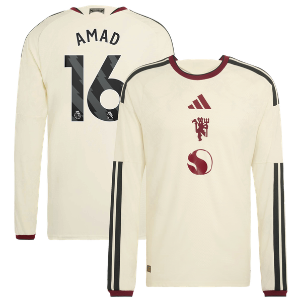 Maillot Third Authentic Manchester United adidas 2026-27 - Manches Longues avec flocage Amad 16