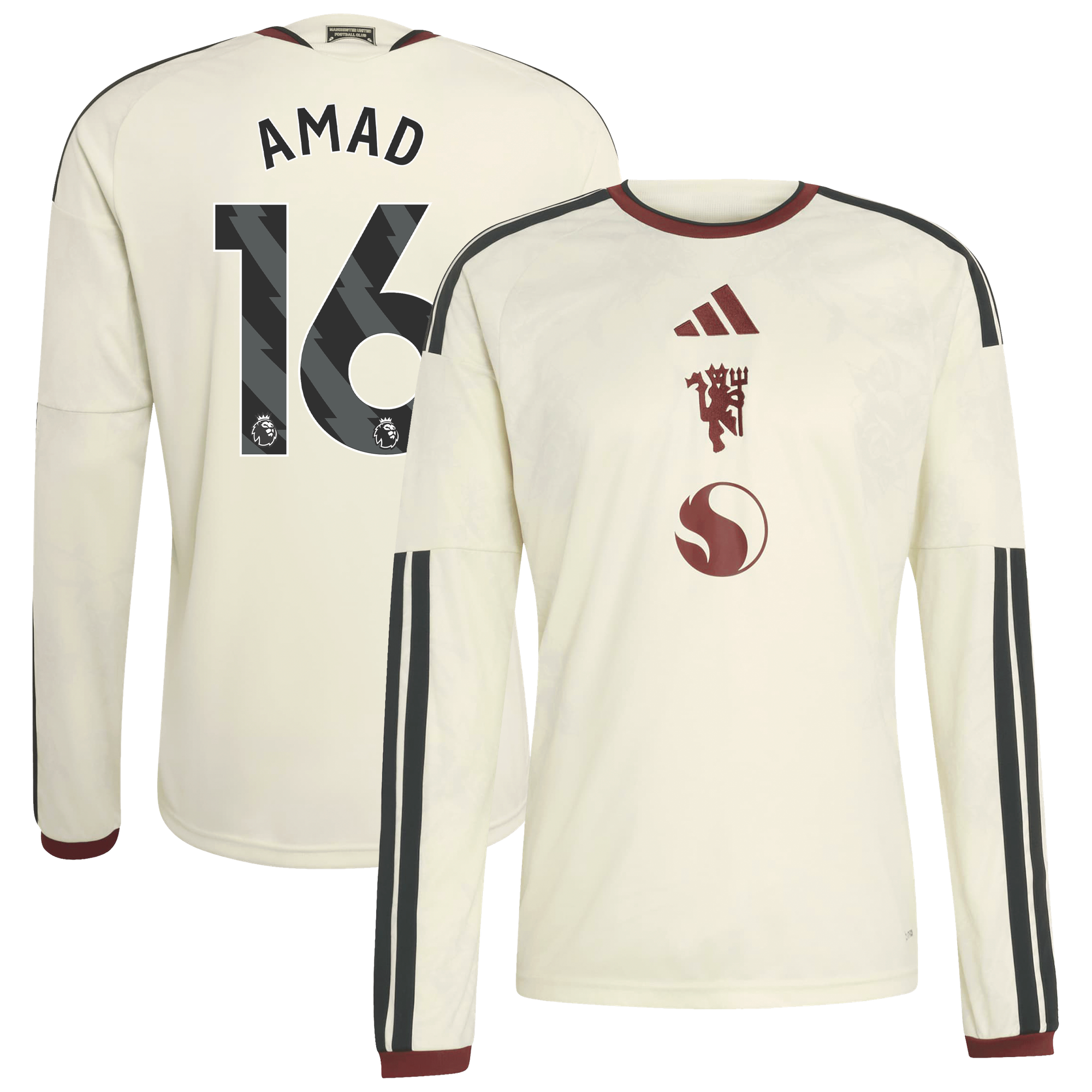 Maillot Third Manchester United adidas 2026-27 - Manches Longues avec flocage Amad 16