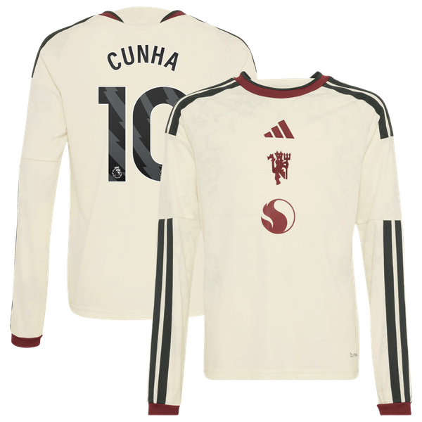 Maillot Third Manchester United adidas 2026-27 - Manches Longues - Enfant avec flocage Cunha 10