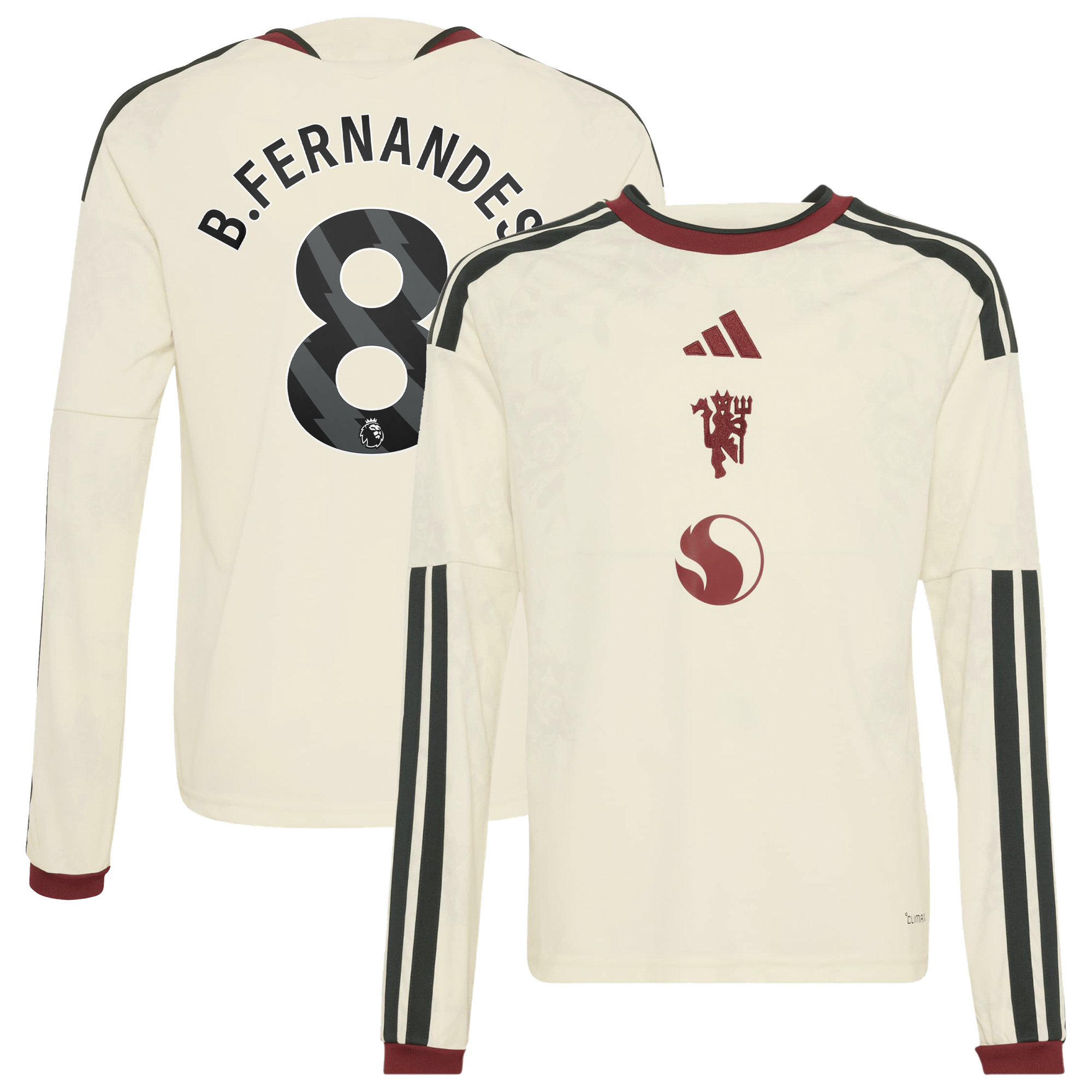 Maillot Third Manchester United adidas 2026-27 - Manches Longues - Enfant avec flocage B.Fernandes 8