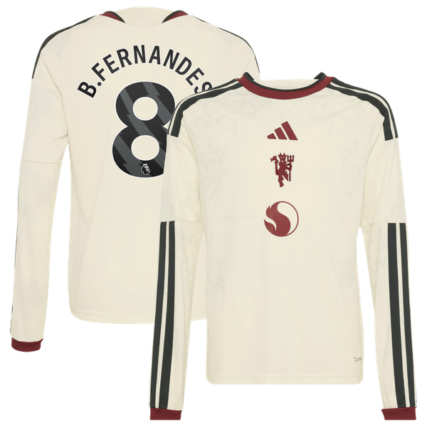 Maillot Third Manchester United adidas 2026-27 - Manches Longues - Enfant avec flocage B.Fernandes 8