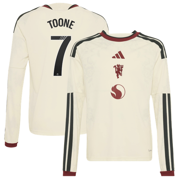 Maillot Third Manchester United adidas WSL 2026-27 - Manches Longues - Enfant avec flocage Toone 7