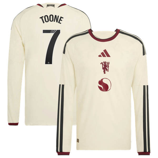 Maillot Third Authentic Manchester United adidas WSL 2026-27 - Manches Longues avec flocage Toone 7