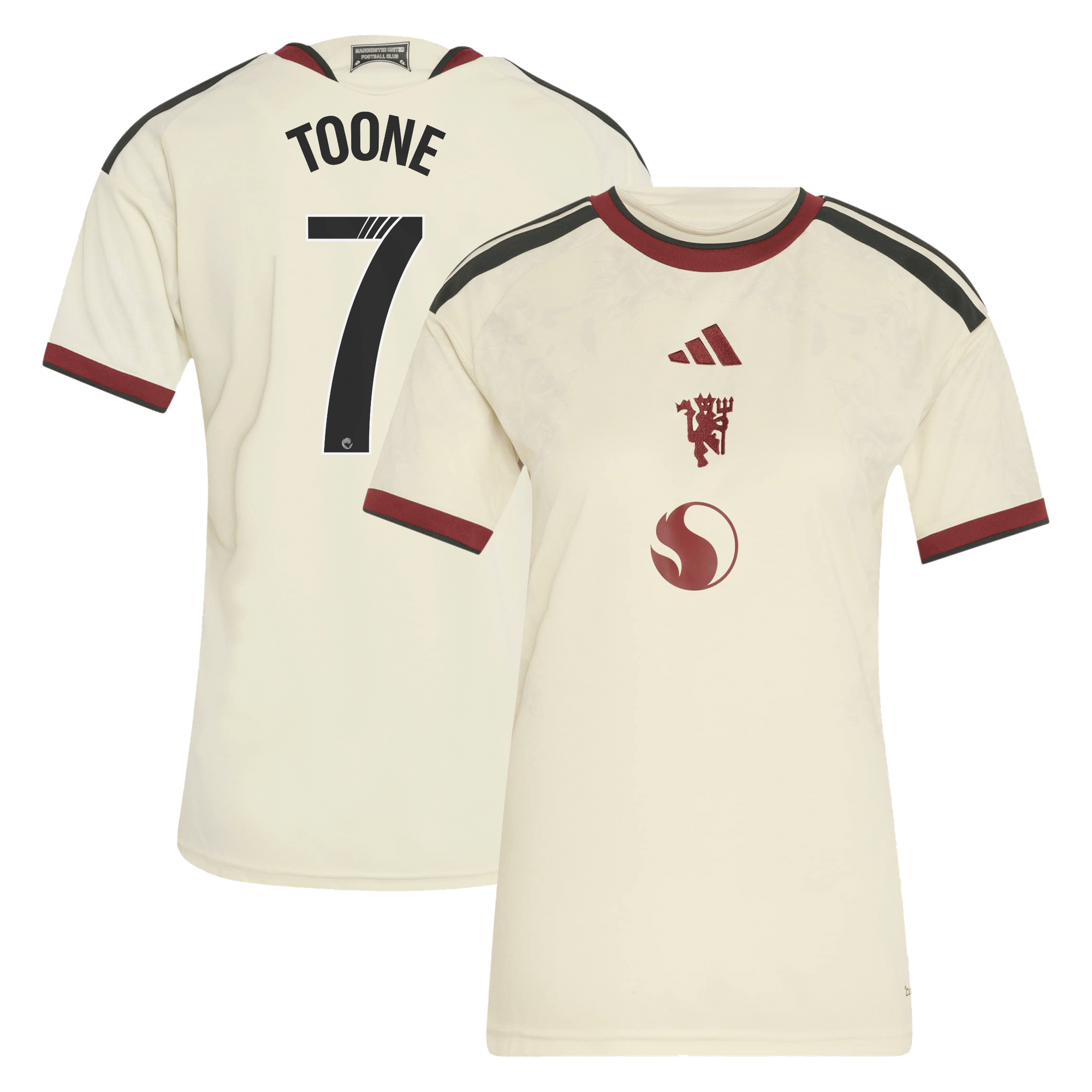 Maillot Third Manchester United adidas WSL 2026-27 - Femme avec flocage Toone 7